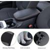 imageJDMCAR Center Console Armrest Cover for 2025 Toyota RAV4 Accessories 2024 2023 2022 2021 2020 2019 Leather Middle Console Lid Cover Pad Protector Elbow Arm Rest Covering CarBlackCoverRed