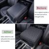 imageJDMCAR Center Console Cushion Compatible with 20152020 Ford F150  20172022 F250 F350 F450 and 20182024 Expedition Accessories Customized PU Leather Armrest Cover Protector Bucket Seat OnlyBlackPu Leather