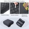 imageJDMCAR Center Console Cushion Compatible with 2021  2025 2026 Ford F150 PU Leather Armrest Interior Accessories Customized AntiScratch Leather Armrest Lid Protector Pad Bucket Seat OnlyBlackBucket Seat Console