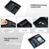 imageJDMCAR Center Console Organizer Compatible with 2024 2025 2026 Toyota Tacoma Accessories Armrest Insert ABS Plastic Coin Holder Secondary Storage Box Black TrimBlackfits 2024 tacoma