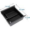 imageJDMCAR Center Console Organizer Compatible with 2024 2025 2026 Toyota Tacoma Accessories Armrest Insert ABS Plastic Coin Holder Secondary Storage Box Black Trimblack