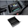 imageJDMCAR Center Console Organizer Compatible with 2024 2025 2026 Toyota Tacoma Accessories Armrest Insert ABS Plastic Coin Holder Secondary Storage Box Black Trimblack