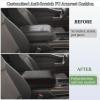 imageJDMCAR Center Console Organizer ampamp Cushion for Ford F150 20212025 Full Console wBucket Seats ONLY  Black