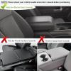 imageJDMCAR Center Console Organizer ampamp Cushion for Ford F150 20212025 Full Console wBucket Seats ONLY  Black
