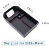 imageJDMCAR Center Console Tray Organizer Compatible with Toyota RAV4 Accessories 2025 2024 2023 2022 2021 2020 2019 and 20212025 RAV4 Prime Armrest Insert Container ABS Material Secondary Storage BoxRed