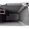 imageJDMCAR Compatible with Chevy ColoradoGMC Canyon Accessories 20152022 Premium Cup Holder Console and Door Pocket Inserts Kit Crew Cab Red Trim26PC SetGray