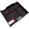imageJDMCAR Compatible with Toyota Tundra Accessories 20142021 Center Console Organizer Insert ABS Black Materials Tray Armrest Secondary Storage Box  Full TrayRED