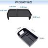 imageJDMCAR Upgraded Center Console Organizer Compatible with Toyota RAV4 2025 2024 2023 2022 2021 2020 2019 Interior Accessories Gear Shift Storage Tray Secondary Box Insert Divider  2pcs