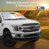 imageWindshield Sun Shade Compatible with 20152020 Ford F150 AccessoriesFoldable Front Sun VisorF150 SunshadeFits LariatKing RanchPlatinumXLXLTLimited and Raptor ModelBlackSilverFits 20152020 F150