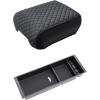 imageJDMCAR Center Console Organizer ampamp Cushion for Ford F150 20212025 Full Console wBucket Seats ONLY  Black
