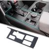 imageJDMCAR Central Control Gear Shift Panel Trim Cover Compatible with 2022 2023 2024 2025 2026 Toyota TundraSequoia Accessories Gear Shift Control AntiScratch Panel Decorative Sticker Matte Black