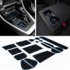 imageJDMCAR Liner Accessories Compatible with Toyota RAV4 20192024 2025 and 20212025 RAV4 Prime Custom Fit Cup Holder Center Console and Door Pockets Inserts Kit Black Trim  15 PC SetBlue