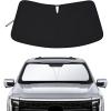 imageWindshield Sun Shade Compatible with 20152020 Ford F150 AccessoriesFoldable Front Sun VisorF150 SunshadeFits LariatKing RanchPlatinumXLXLTLimited and Raptor ModelBlackSilverFits 2021 F150