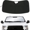 imageWindshield Sun Shade Compatible with 20152020 Ford F150 AccessoriesFoldable Front Sun VisorF150 SunshadeFits LariatKing RanchPlatinumXLXLTLimited and Raptor ModelBlackSilverFits 20152020 F150