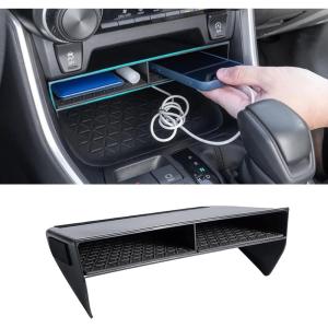 imageJDMCAR Bigger Slots Center Console Organizer Compatible with Toyota RAV4 2025 2024 2023 2022 2021 2020 2019 and 20212025 RAV4 Prime Accessories Larger Divider Tray Gear Shift Secondary Storage Box