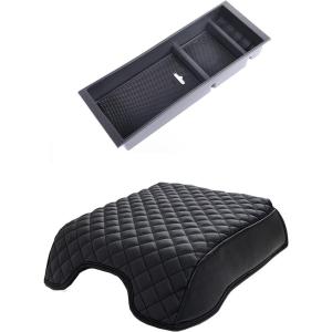 imageJDMCAR Center Console Cover Compatible with 20152020 F150 Bucket Seat Only and Center Console Tray Compatible with 20152020 F150