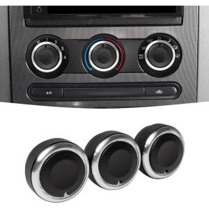 imageUpgrade Control Switch Knob Compatible with Ford F150 Accessories 2004 2005 2006 2007 2008Replaces 3F2Z18519AA Air Conditioning Climate Control Knob Button