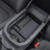 imageJDMCAR Center Console Organizer Tray and Rubber Liners Red Trim Compatible with 2019 RAV4