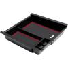 imageJDMCAR Center Console Tray Organizer Compatible with Toyota Tacoma Accessories 20162022 2023 Armrest Insert Container ABS Material Secondary Storage BoxRed Trimred