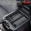 imageJDMCAR Center Console Tray Organizer Compatible with Toyota Tacoma Accessories 20162022 2023 Armrest Insert Container ABS Material Secondary Storage BoxRed Trimblack