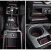 imageJDMCAR Center Console Tray Red Trim and Custom Liner Accessories 2 Rows of SeatsRed Trim Compatible with Toyota 4Runner 20102023