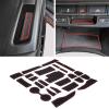 imageJDMCAR Compatible with Custom Liner Accessories Crew Cab Red Trim and Center Console Organizer ColoradoCanyon 20152022