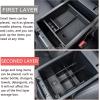 imageJDMCAR Compatible with Toyota 4Runner Accessories 20102024 Center Console OrganizerInsert ABS Black Materials Compartment DividerBlacktray and divider