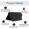 imageJDMCAR Custom Liner Accessories Crew Cab Red Trim and Center Console Organizer Compatible with ColoradoCanyon 20152022