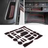imageJDMCAR Custom Liner Accessories Red Trim and Center Console Cover Compatible with 20152022 Chevy ColoradoGMC Canyon