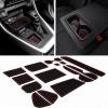 imageJDMCAR Custom Liners Red Trim and Center Console Organizer Red Compatible with 2022 2021 2020 2019 RAV4 Accessories
