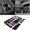 imageJDMCAR Liner Accessories Compatible with 2025 2026 Toyota 4Runner Accessories Custom NonSlip Anti Dust Cup Holder and Door Pocket Inserts Kit Red Trim  18 PC Set