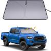 imageJDMCAR Windshield Sun Shade and Gas Cap Holder Compatible with Toyota Tacoma Accessories 20162023
