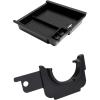 imageJDMCAR Center Console Organizer Black Trim and Gas Cap Holder Compatible with Toyota Tacoma Accessories 20162023