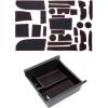 imageJDMCAR Center Console Tray Red Trim and Custom Liner Accessories 2 Rows of SeatsRed Trim Compatible with Toyota 4Runner 20102023