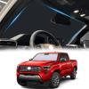 imageWindshield Sun Shade for Toyota Tacoma 20162023 Custom Fit Foldable Front Window Sunshade Sun Visor Protector Block UV Rays Keep Your Car CoolerBlackSilverFits 2024 Tacoma