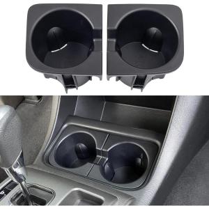 imageJDMCAR Car Cup Holder Inserts Replacement for Toyota Tacoma 2005 to 2015 Durable Cup Holder Inserts Drink Holder Accessories 66991040126699204012 BlackBlack