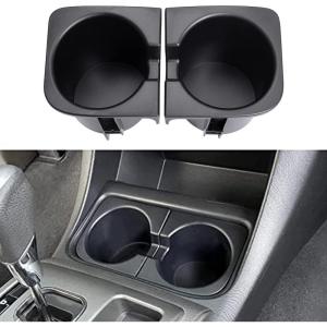 imageJDMCAR Car Cup Holder Inserts Replacement for Toyota Tacoma 2005 to 2015 Durable Cup Holder Inserts Drink Holder Accessories 66991040126699204012 BlackBasic Black
