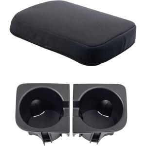 imageJDMCAR Center Console Cover and Cup Holder Inserts Compatible with 20052015 Toyota Tacoma Accessories