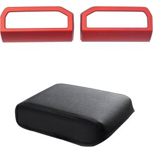 imageJDMCAR Center Console Cover and Dashboard Side Air Vent Outlet AC Decorative Cover Trim Compatible with 2024 2025 Toyota Tacoma and 2025 Toyota 4Runner Accessories