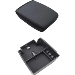 imageJDMCAR Center Console Organizer and Center Console Cover Compatible with 2023 2024 2025 Chevy ColoradoGMC Canyon Accessories