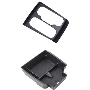 imageJDMCAR Center Console Organizer and Central Control Gear Shift Panel Trim Cover Compatible with 2023 2024 2025 2026 Chevy ColoradoGMC Canyon Accessories