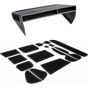 imageJDMCAR Center Console Organizer and Custom Liners Gray Trim Compatible with RAV4 2022 2021 2020 2019