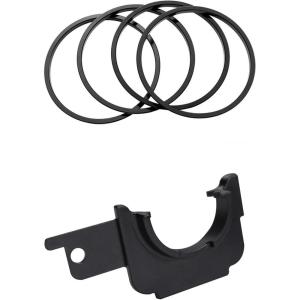 imageJDMCAR Gas Cap Holder and Premium Aluminum Alloy AC Vent Ring Outer Trim Black Compatible with Toyota Tacoma Accessories 20162023