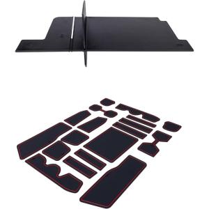 imageJDMCAR Glove Box Organizer and Liner Accessories Red Trim Compatible with 2025 Toyota 4Runner Accessories