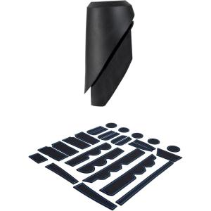 imageJDMCAR Liner Accessories Blue Trim and Antenna Base Compatible with Toyota Tundra 20142021