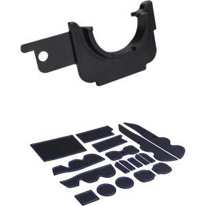 imageJDMCAR Liner Accessories Blue Trim and Gas Cap Holder Compatible with Toyota Tacoma Accessories 20162023