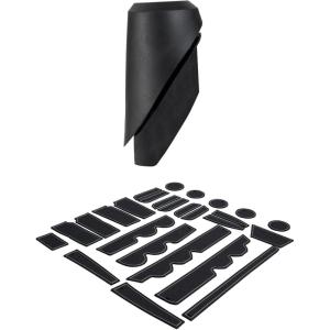 imageJDMCAR Liner Accessories Gray Trim and Antenna Base Compatible with Toyota Tundra 20142021