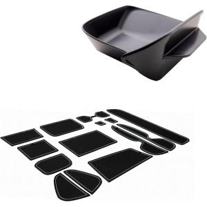 imageJDMCAR Liner Accessories Gray Trim and Drivers Drawer Box Compatible with 2025 Toyota RAV4 20192024 and 20212025 RAV4 Prime