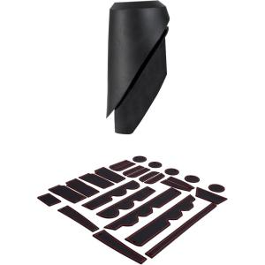 imageJDMCAR Liner Accessories Red Trim and Antenna Base Compatible with Toyota Tundra 20142021