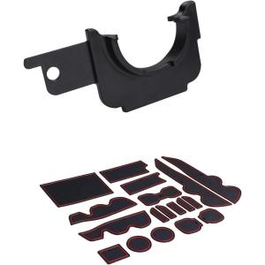 imageJDMCAR Liner Accessories Red Trim and Gas Cap Holder Compatible with Toyota Tacoma Accessories 20162023